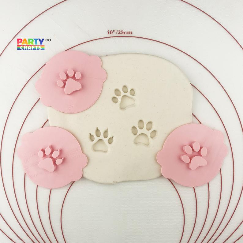 Dog Paw Set Cookie Stamp