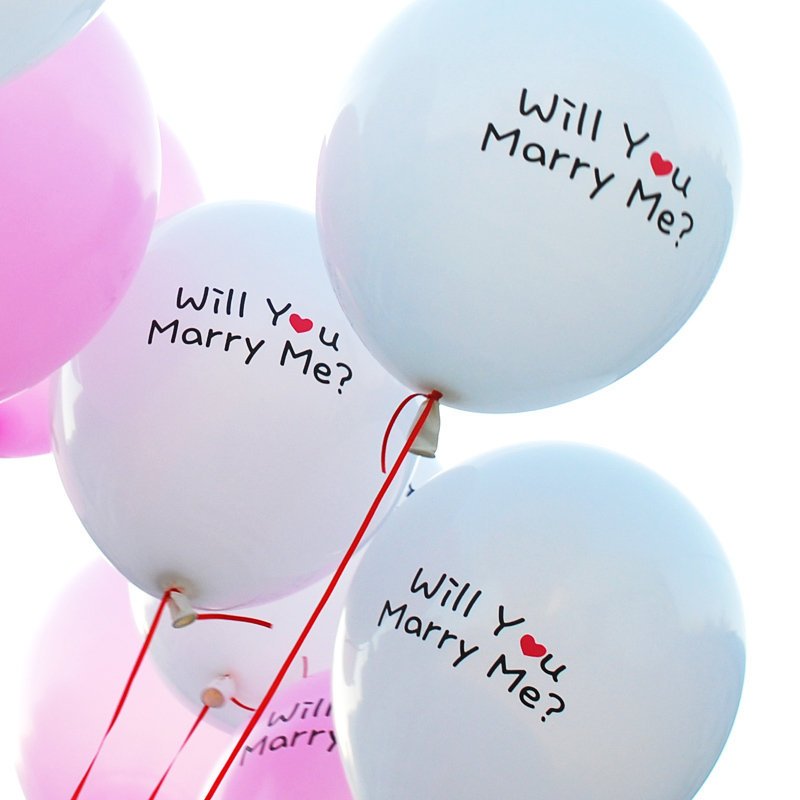 Will You Marry Me Latex Balloon