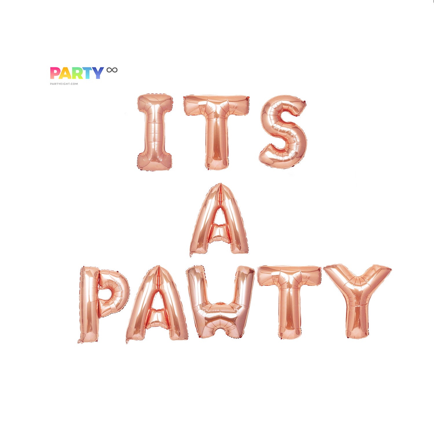 Its a Pawty Balloon Banner