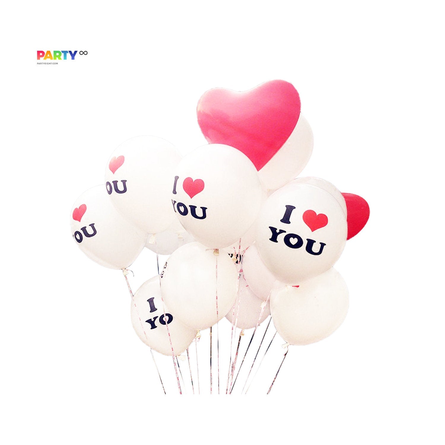 I love you balloon bouquet