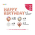 Rose Gold 18th Happy Birthday Decoration Set