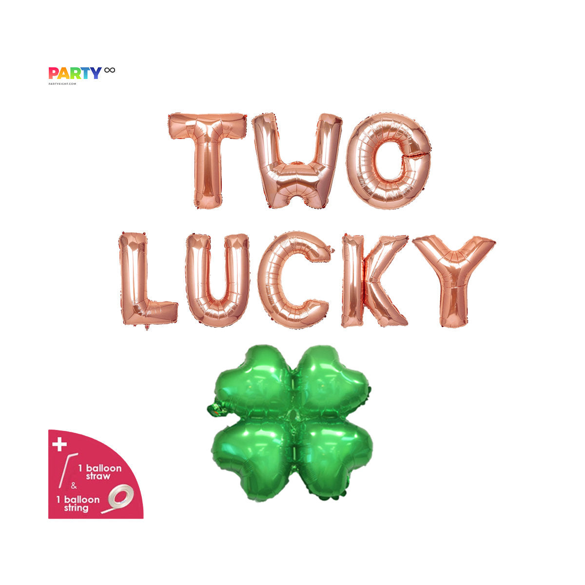 St Patricks Day 2nd Birthday Two Lucky Banner
