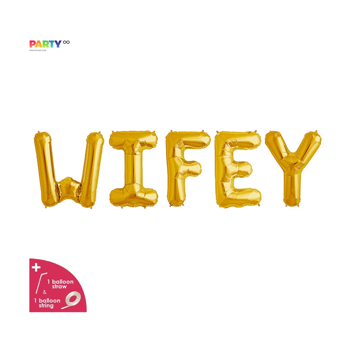 WIFEY Balloon Banner | Bachelorette Party Decorations Set