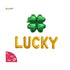 St Patricks Day Party Decorations | Lucky Balloon Banner | St Paddys Day Decorations | Clover Balloon