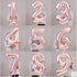 Giant 42 inch Rose Gold Balloon Number