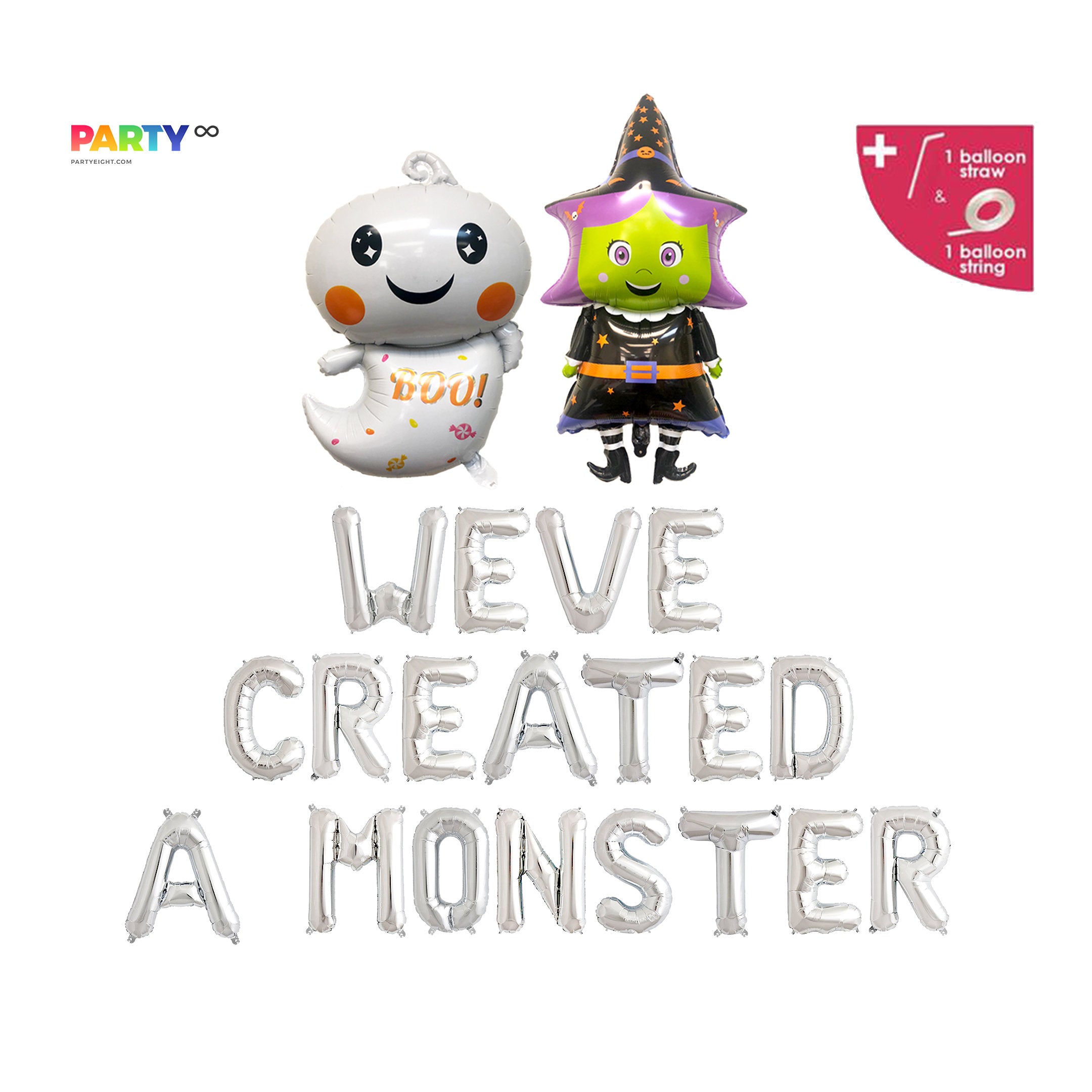 Halloween Themed Baby Shower 'We've Created a Monster' Banner