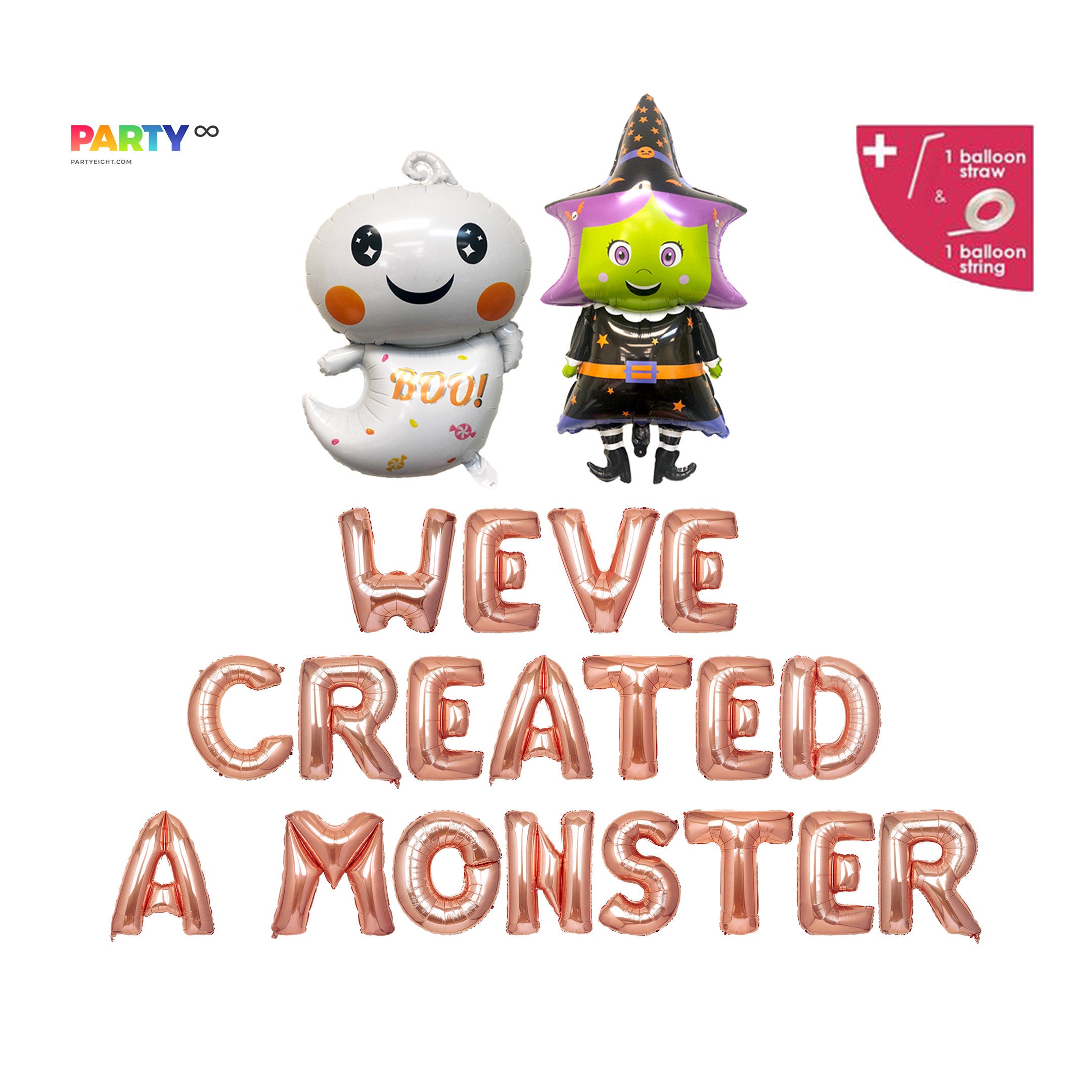 Halloween Themed Baby Shower 'We've Created a Monster' Banner
