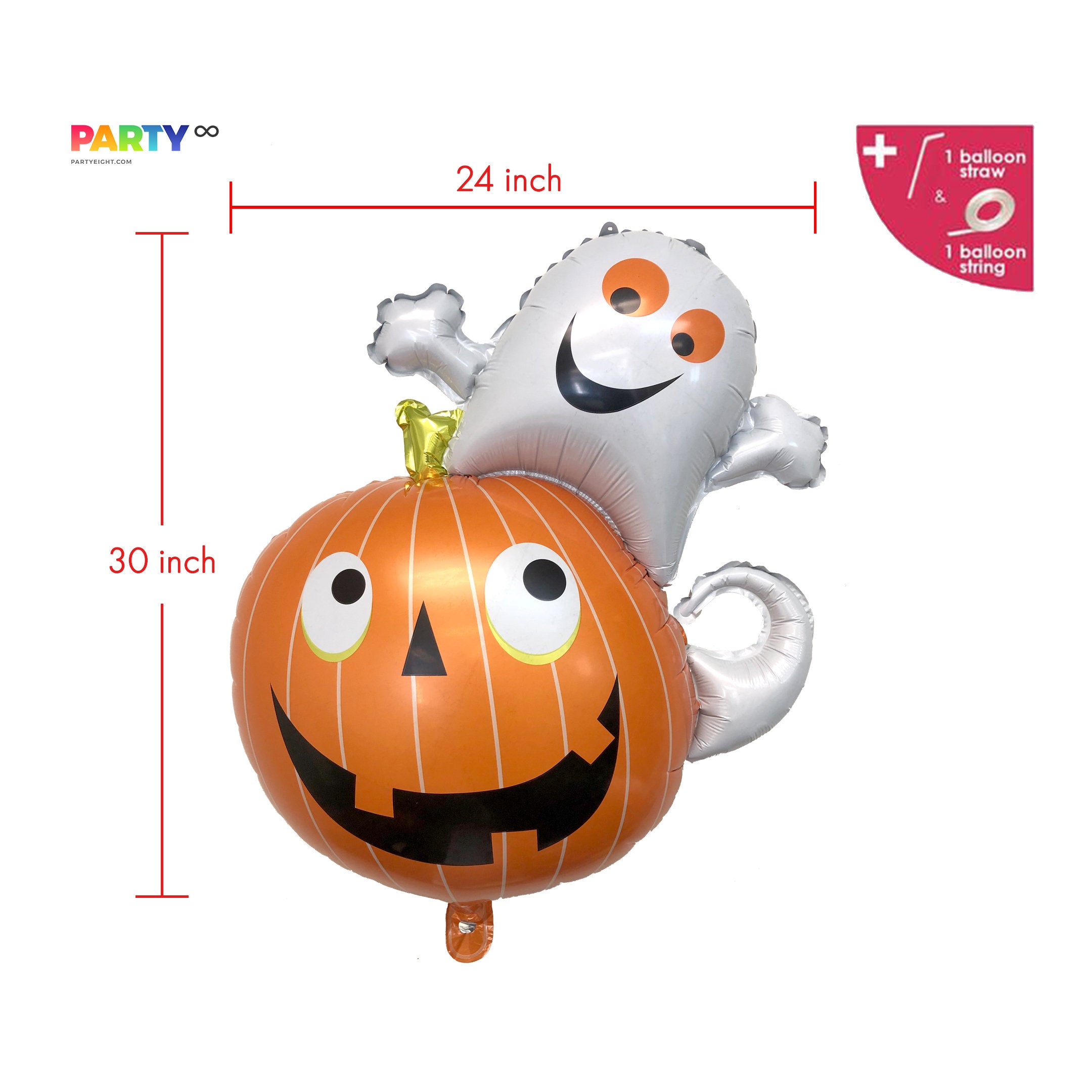 Pumpkin Ghost Balloon
