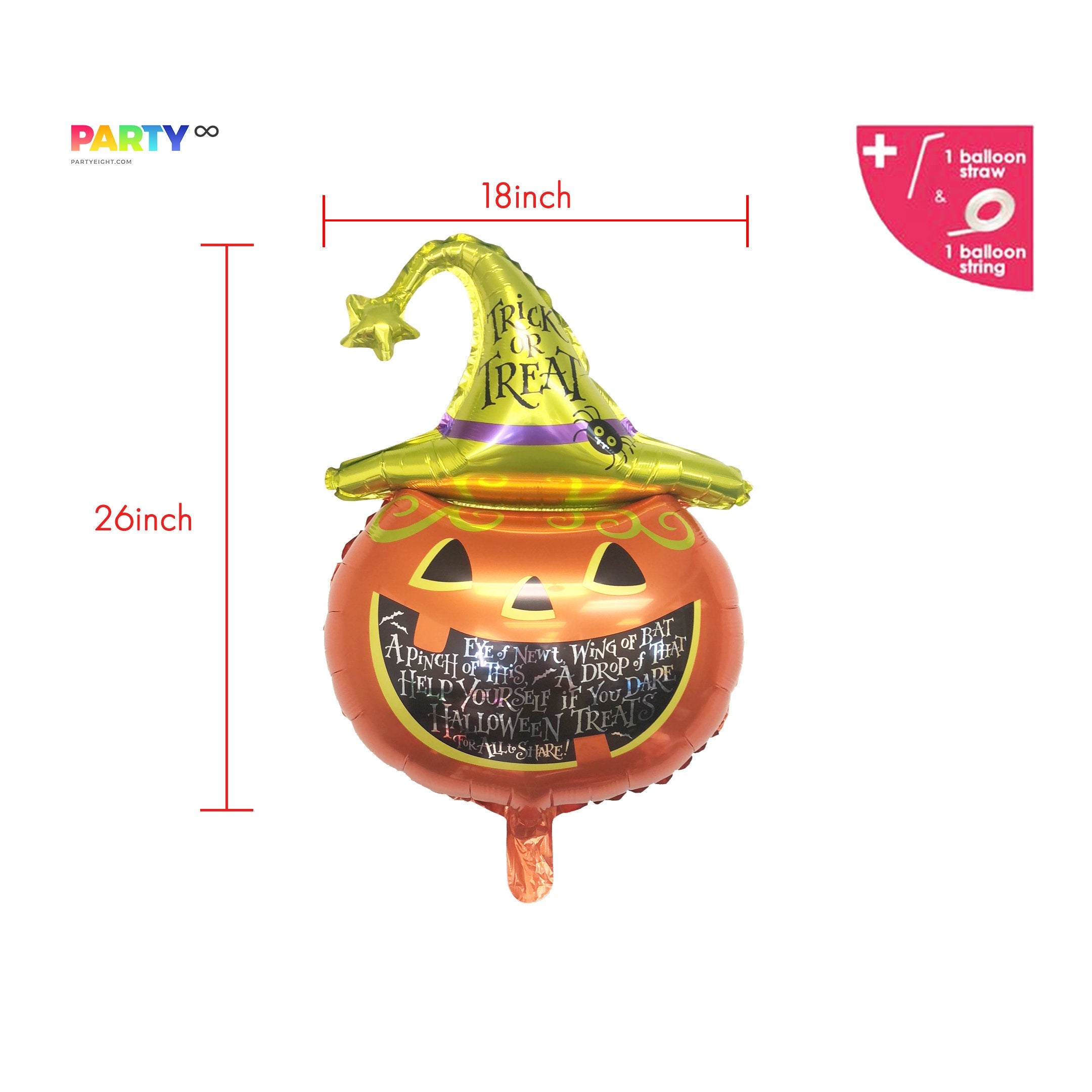 Trick or Treat Pumpkin Balloon