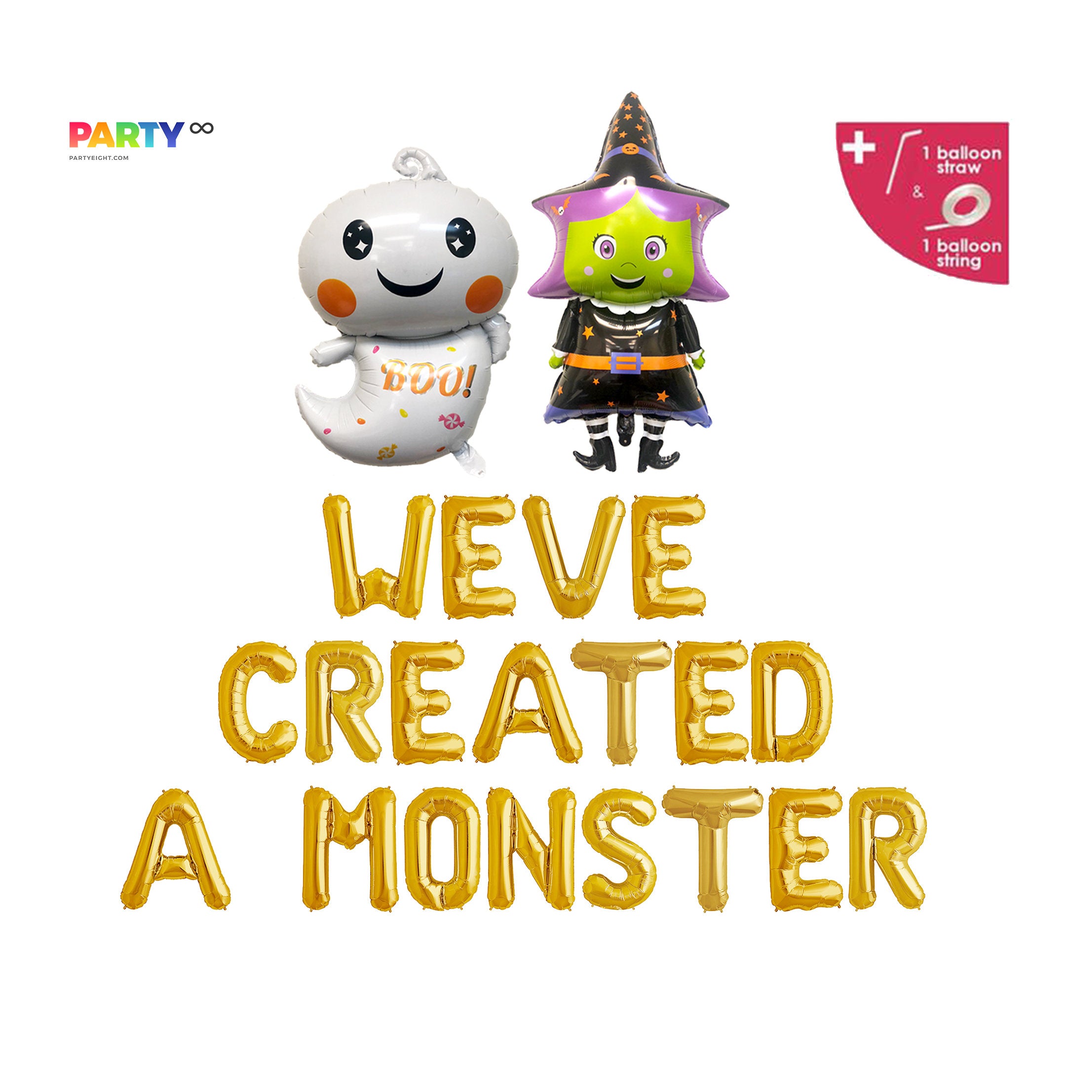 Halloween Themed Baby Shower 'We've Created a Monster' Banner