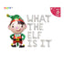What the Elf is It Christmas Baby Gender Reveal Balloon Banner Set