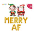 Merry AF Balloon Banner Set