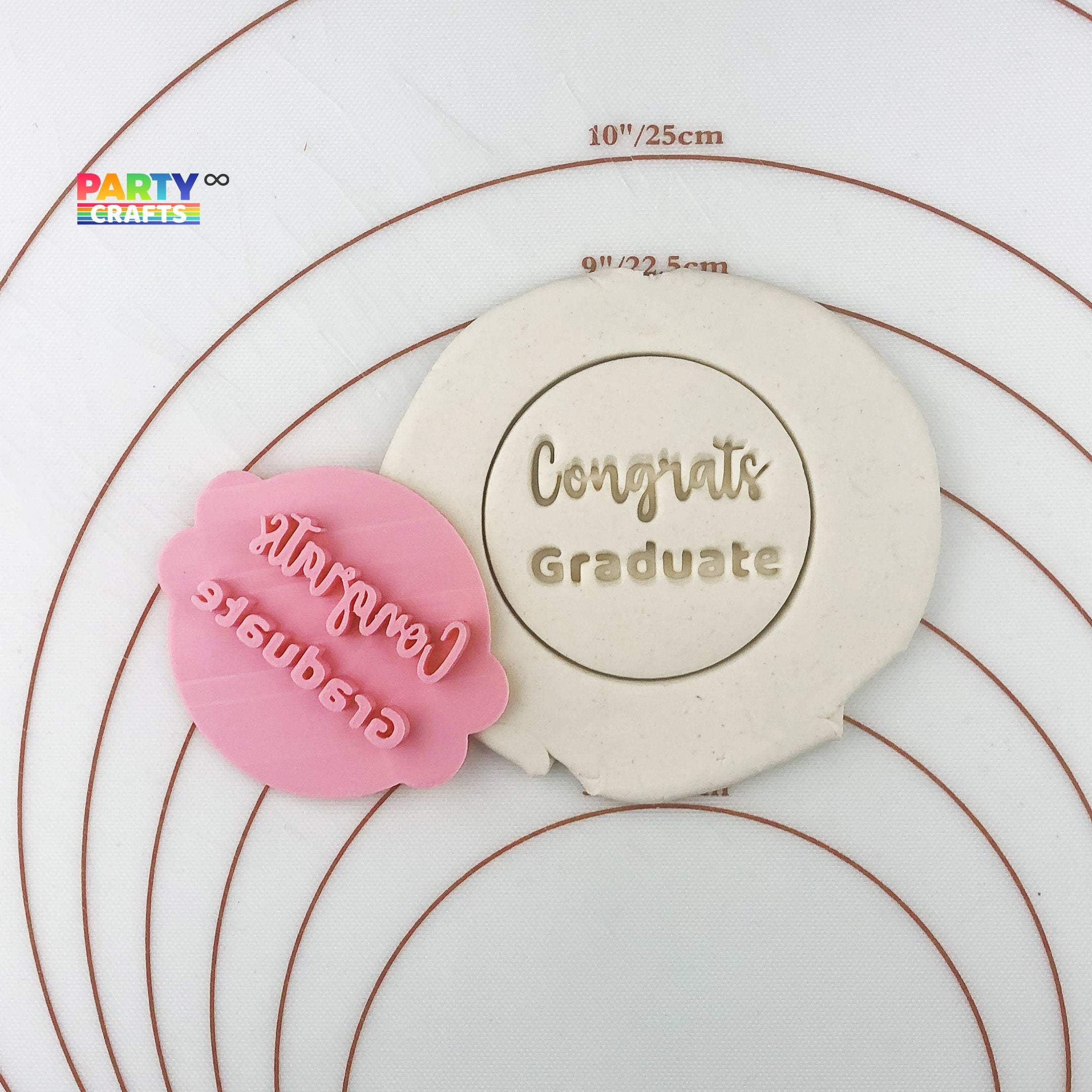 Graduate Embosser Fondant Stamp