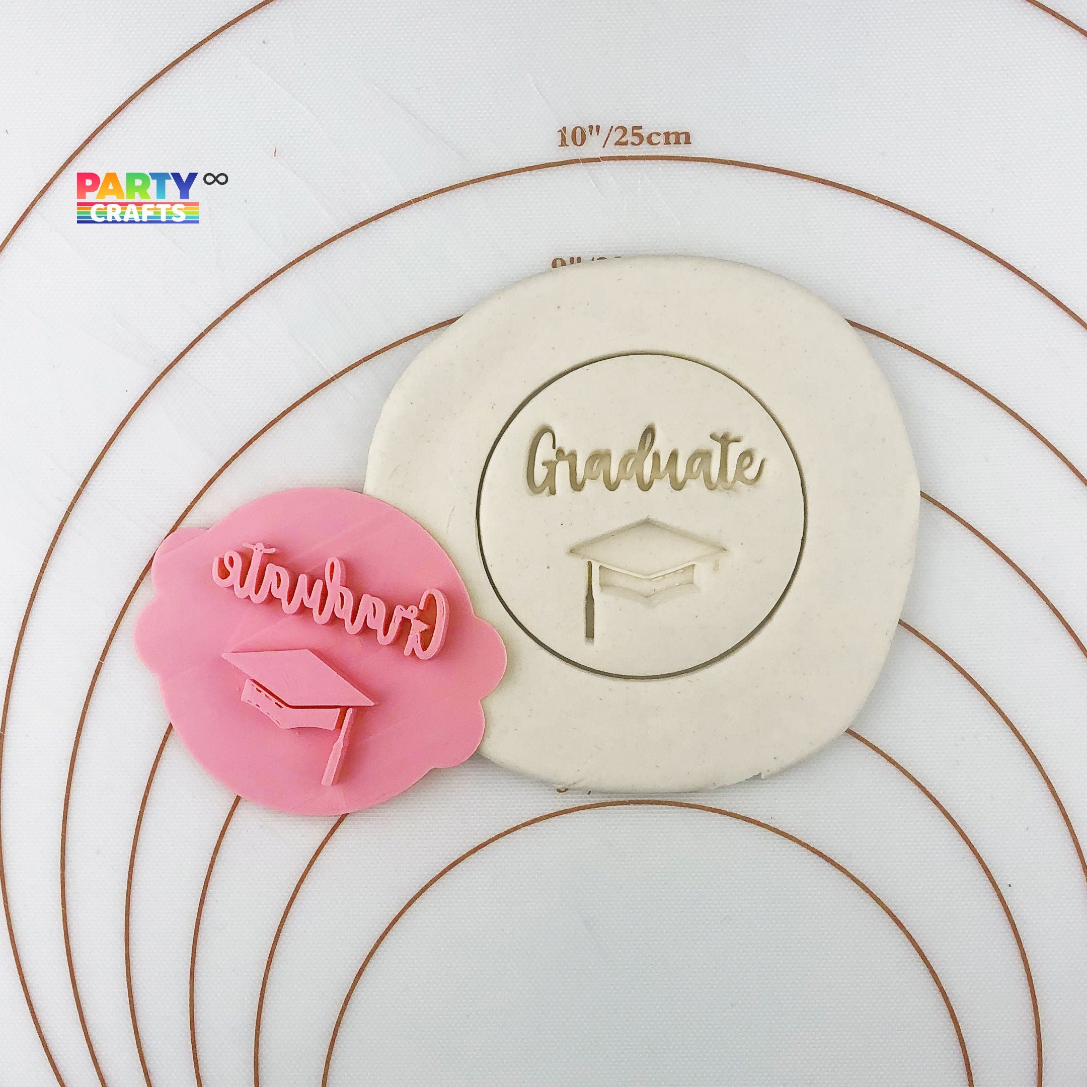 Graduate Embosser Fondant Stamp