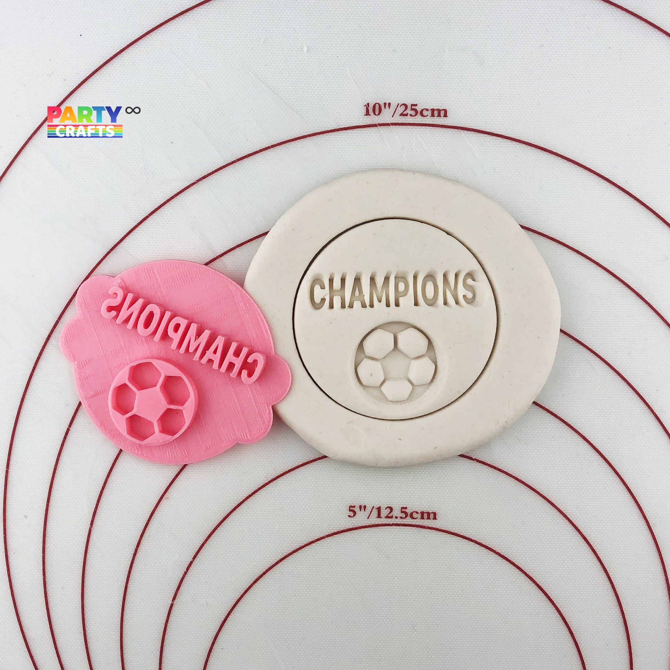 Baseball, Basketball, Football, Soccer Champions Trophy Cookie Stamp