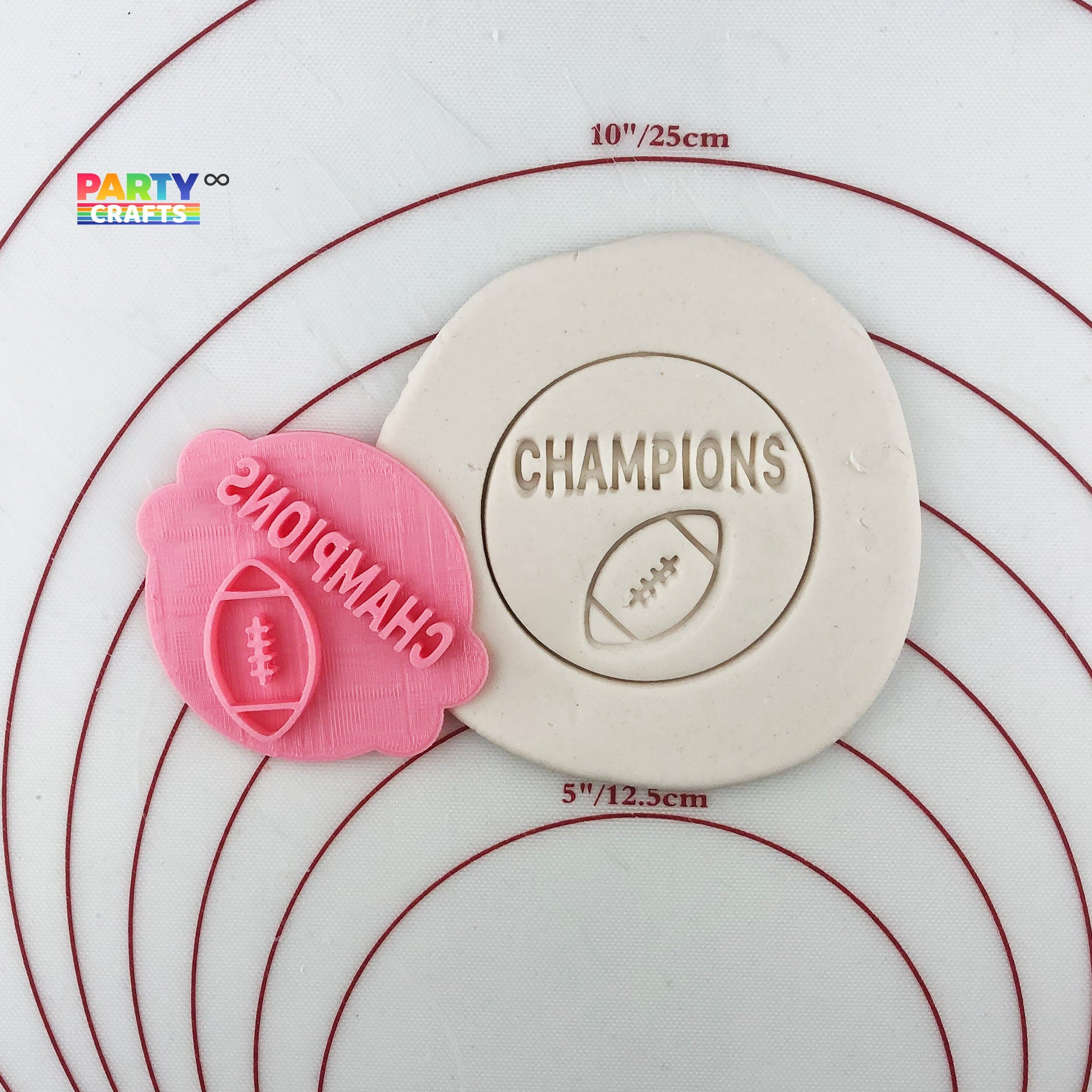Baseball, Basketball, Football, Soccer Champions Trophy Cookie Stamp