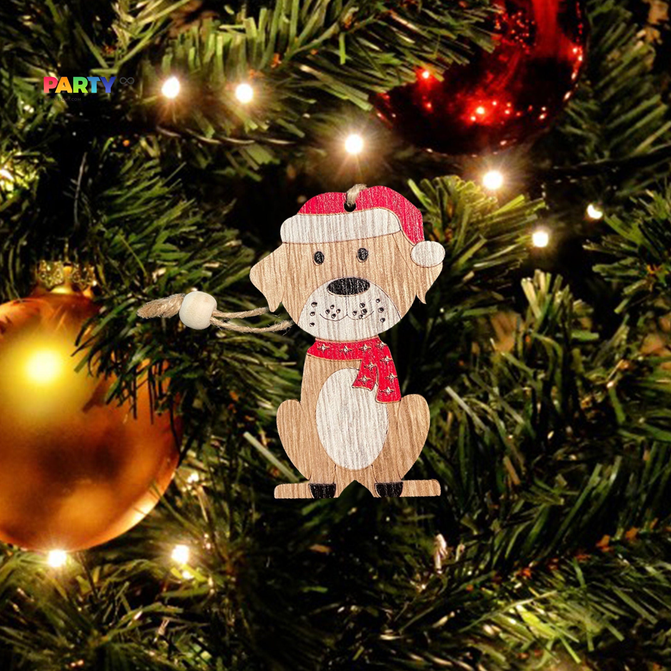 Dog Christmas Ornament 2022 Ornament Gift