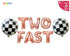 Two Fast 2nd Racing Car themed F1 theme Birthday Party Decoration Balloon Banner | 2nd Two Fast Birthday Party | Race Car Party Decor