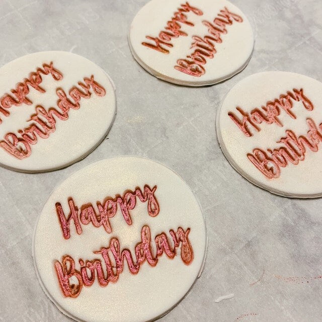 Happy Birthday cookie stamp