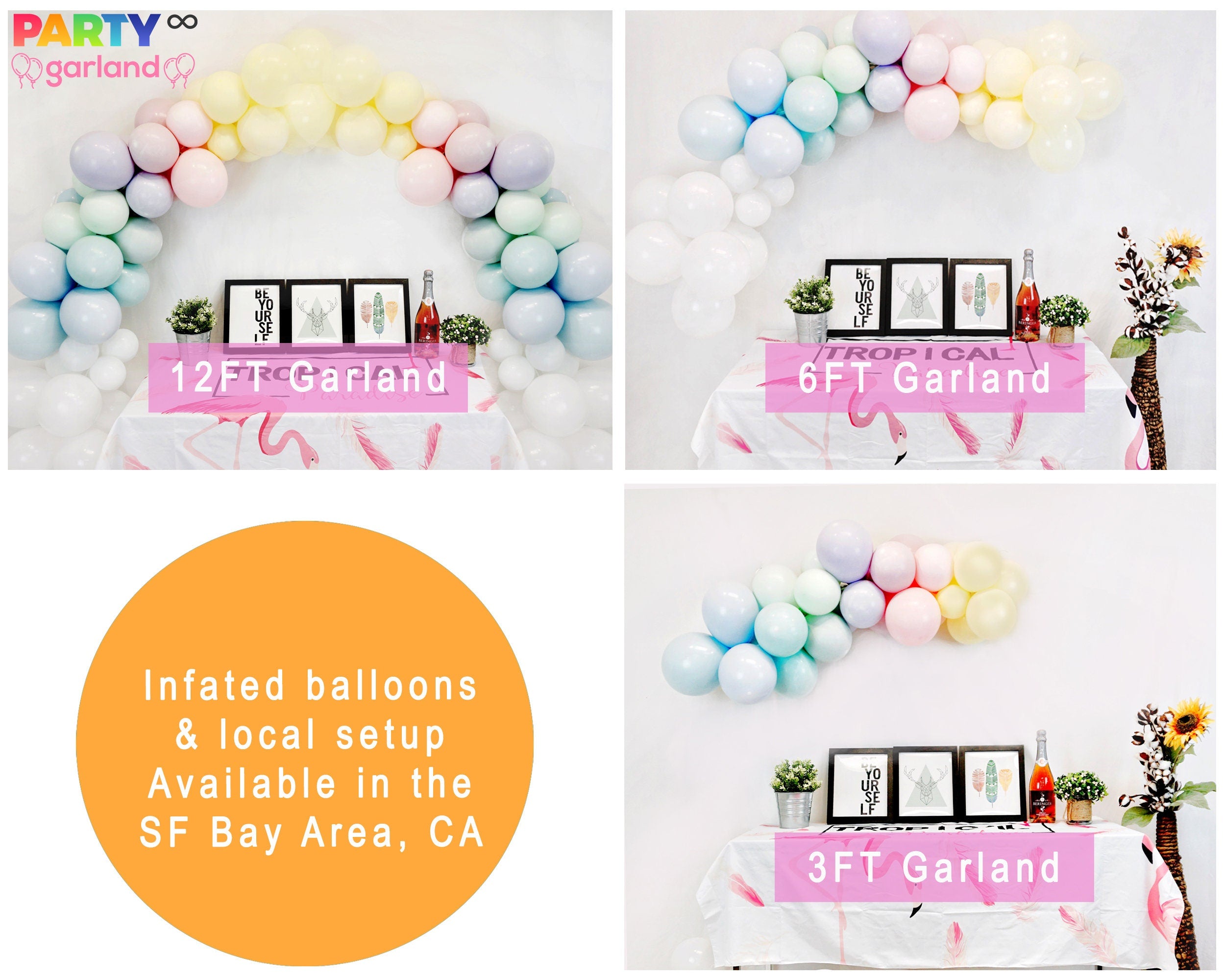 Retro Two Fast Birthday Party Decorations Balloon Garland