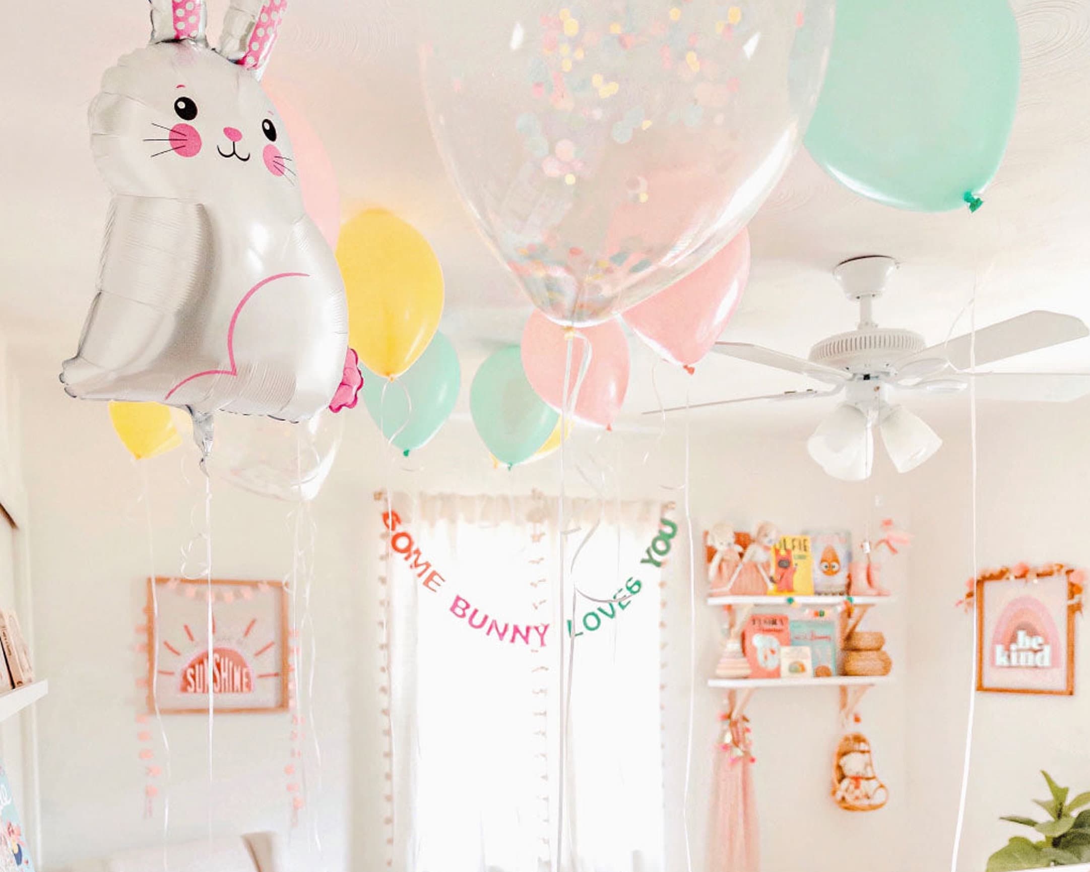 Easter Pastel Style Balloon Garland DIY Kit w/ Bunny Balloon