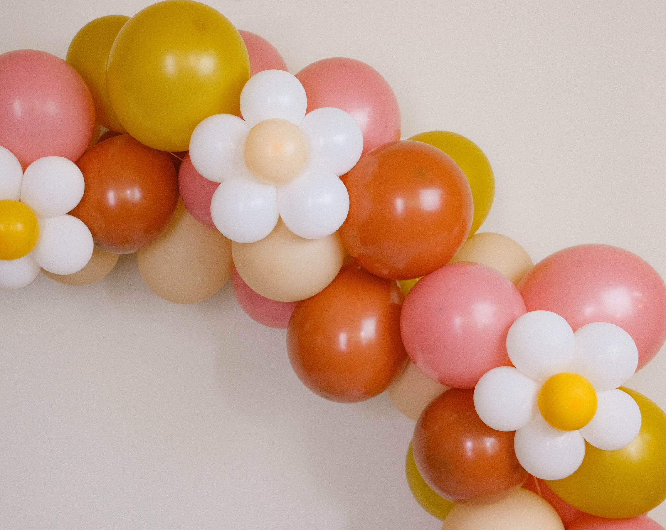 Burnt orange Two groovy birthday Party| Retro Floral daisies theme Balloon arch Garland Kit