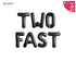 Two Fast 2nd Retro Car Birthday Party Balloon Garland