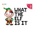 What the Elf is It Christmas Baby Gender Reveal Balloon Banner Set