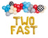 Two Fast 2nd Retro Car Birthday Party Balloon Garland