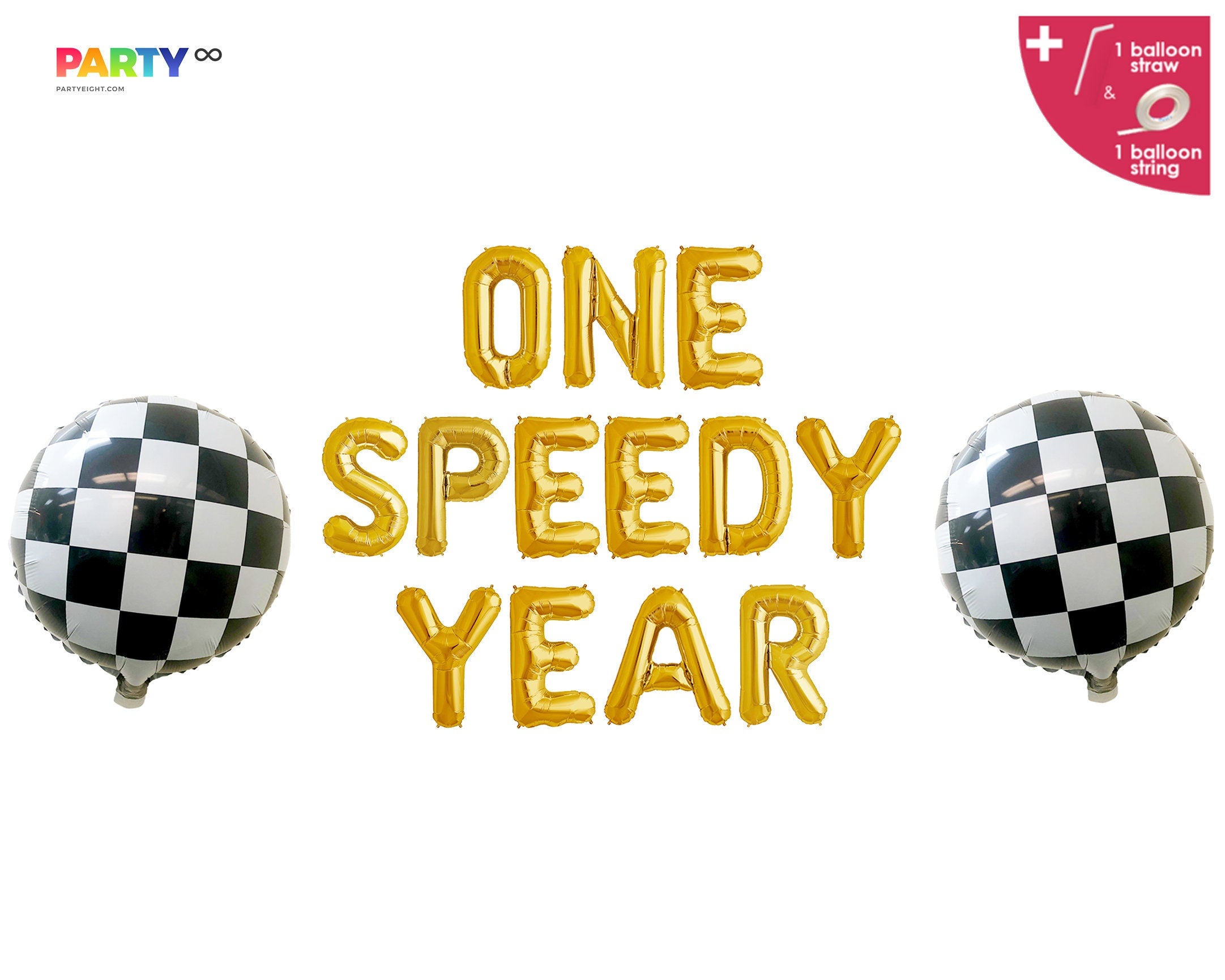 One Speedy Year Banner