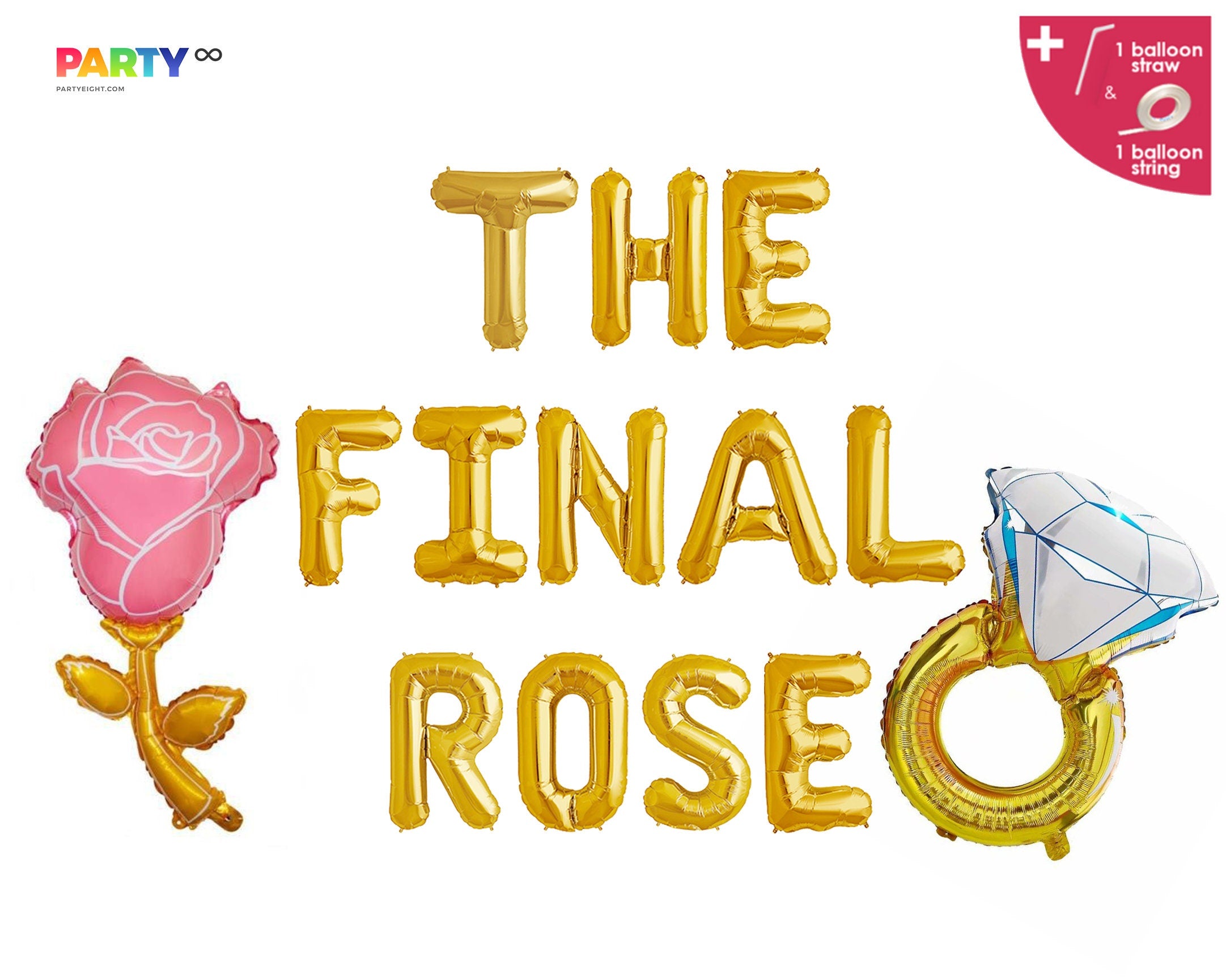 The Final Rose Balloon Banner Set