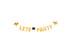 Yorkshire Terrier Balloon, Golden Retriever Balloon, Lets Pawty Glitter Banner| Dog birthday party decorations banner