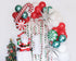 Christmas theme 1st birthday Balloon Garland kit | Friendsmas Christmas Party Santa Candy Cane Balloon Arch | Winter Onderland | Baby Shower