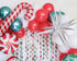 Christmas theme 1st birthday Balloon Garland kit | Friendsmas Christmas Party Santa Candy Cane Balloon Arch | Winter Onderland | Baby Shower