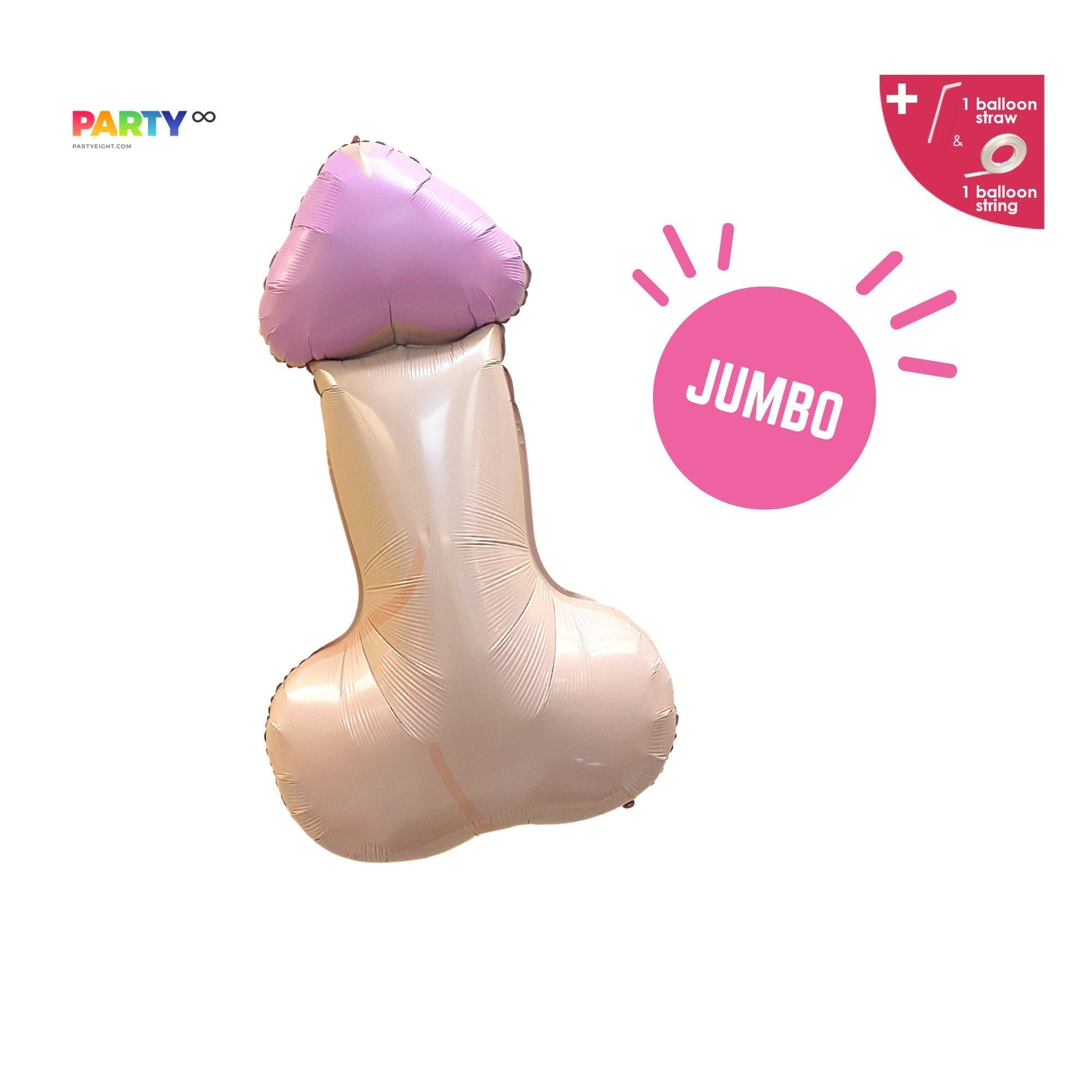 32'' Cute Penis / Dick Shape Mylar Balloon