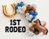 My First 1st Rodeo Wild West Balloon Arch Kit | Western Cowboy theme balloon garland | boy's 1st Western themed birthday party decors