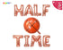 Half Birthday Party Halftime Balloon Banner | Basketball Half Birthday Party Decorations | Basketball Theme Sports Party Decoration Balloons