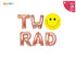 Two Rad Balloon Banner with Smile Face balloon  | Happy Dude Themed 2nd Birthday Party Decorations | 2nd Birthday party