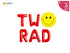 Two Rad Balloon Banner with Smile Face balloon  | Happy Dude Themed 2nd Birthday Party Decorations | 2nd Birthday party