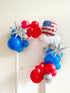 firecracker birthday | Patriotic baby shower | July 4th 1st birthday | independence day baby shower balloon DIY | little firecracker