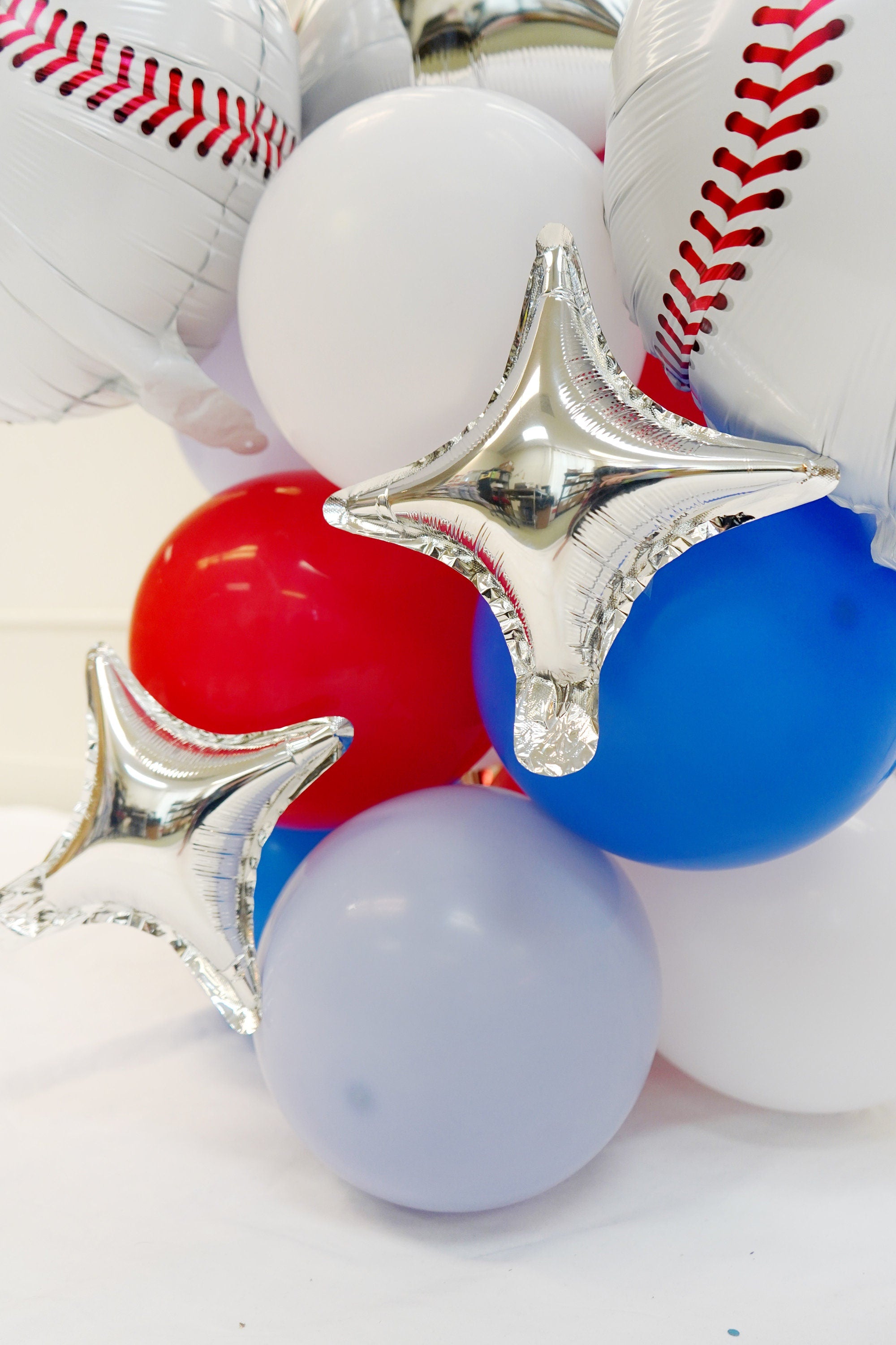Baseball 1st Birthday Decors Balloon Column  | Batter Up | Rookie of the Year | Baseball Sport themed birthday | Home Run Birthday