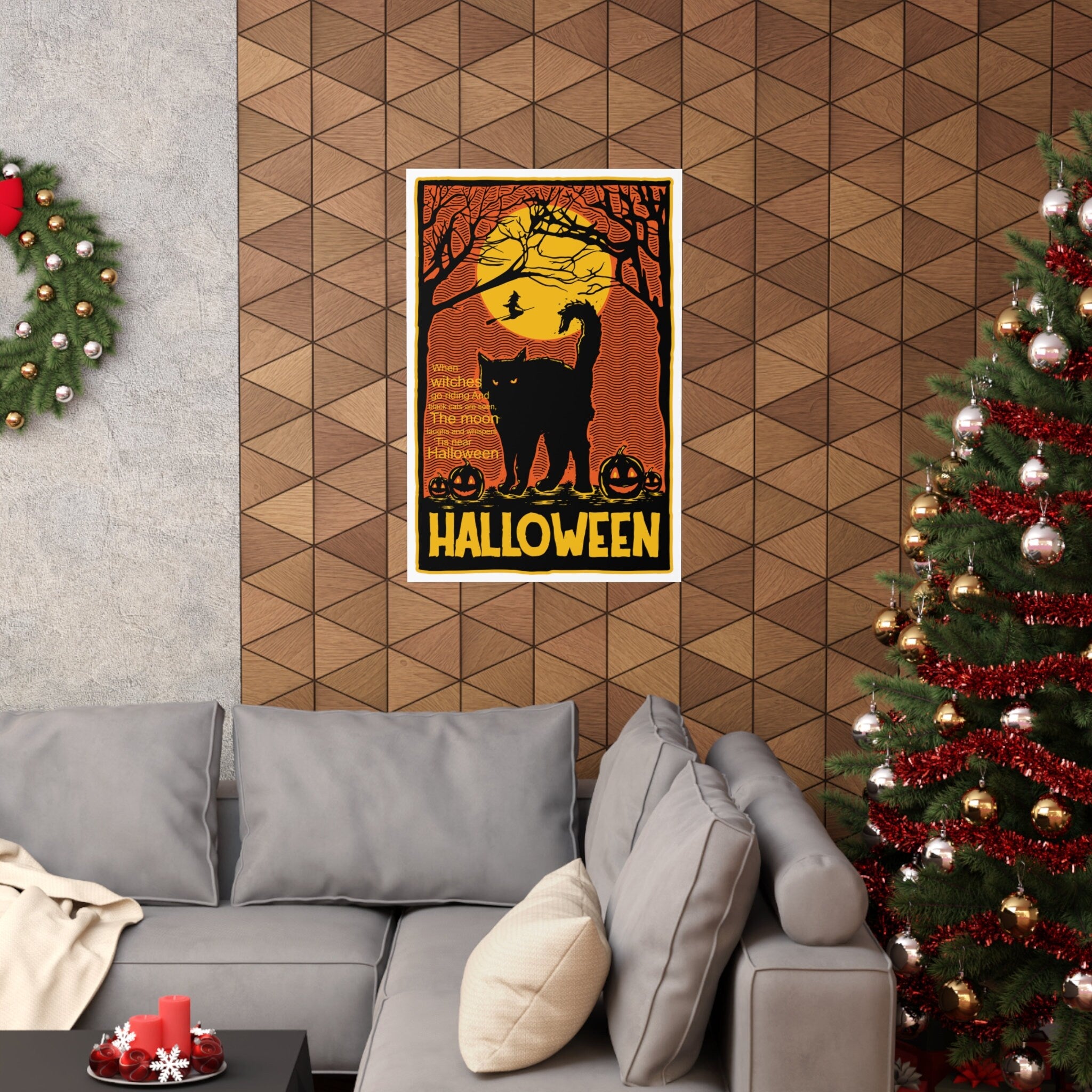 Tis Near Halloween Premium Matte Poster | PRINTED and SHIPPED | Mailed Prints Mailed Wall Art Decor | Halloween Prints Wall Art