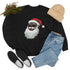 Black Santa Claus Sweatshirt | Christmas in July Santa sweatshirt | Retro Black Santa Sweater | Vintage Black Santa Christmas Shirt