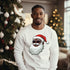 Black Santa Claus Sweatshirt | Christmas in July Santa sweatshirt | Retro Black Santa Sweater | Vintage Black Santa Christmas Shirt