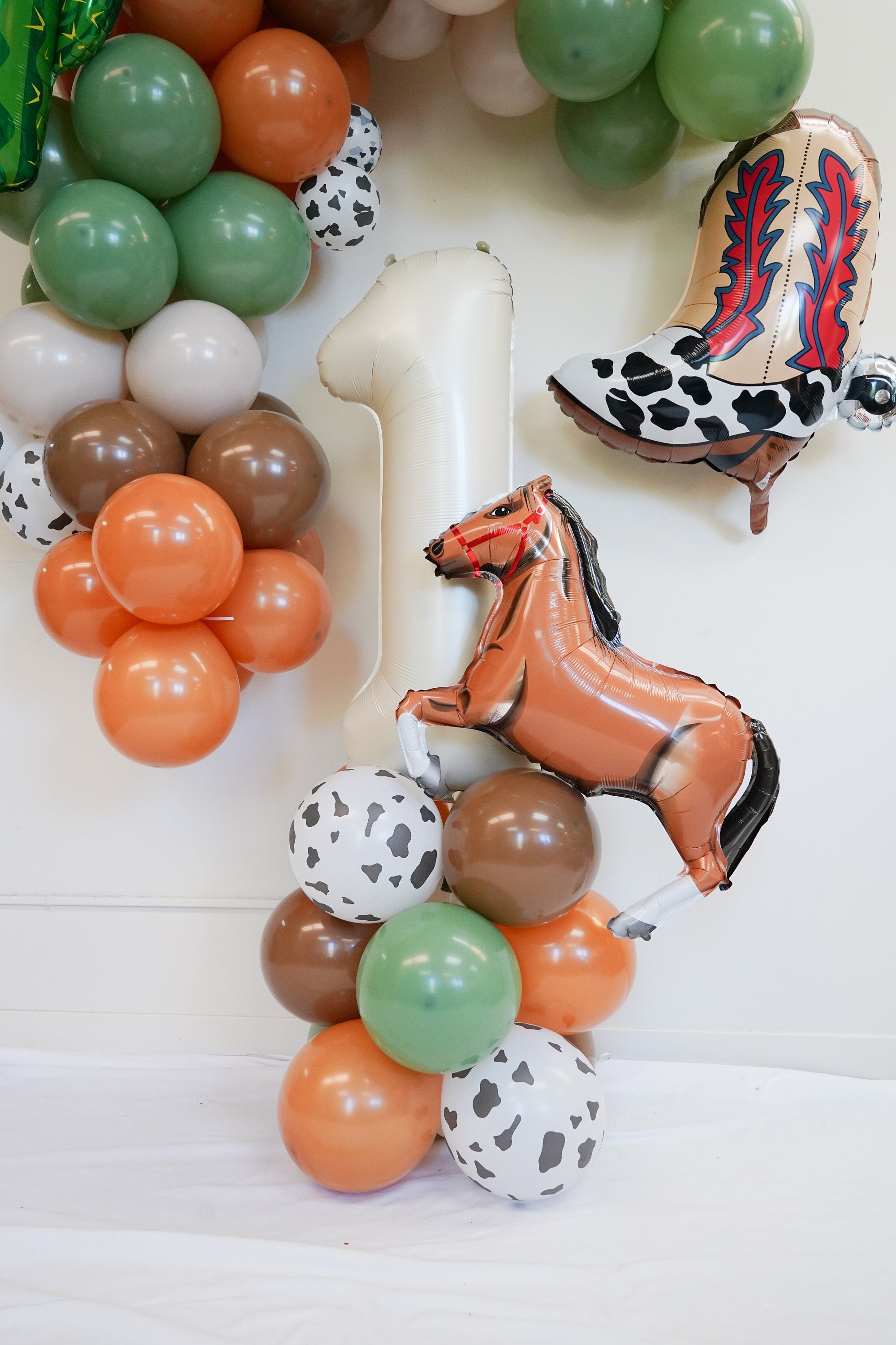 My First Rodeo Balloon Column  | Wild West birthday party | Western Cowboy theme balloon | 1st Rodeo Birthday Western themed party decors