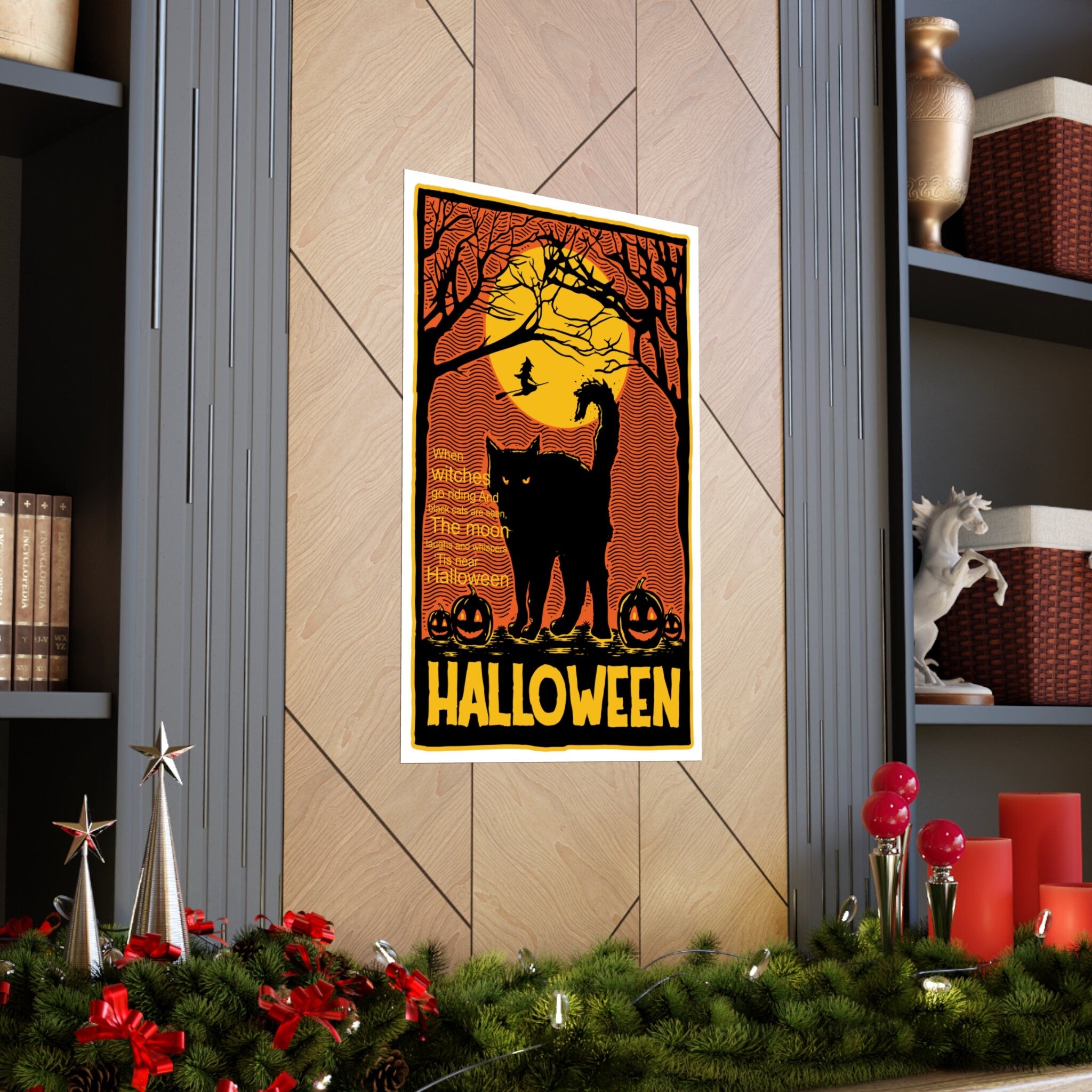 Tis Near Halloween Premium Matte Poster | PRINTED and SHIPPED | Mailed Prints Mailed Wall Art Decor | Halloween Prints Wall Art