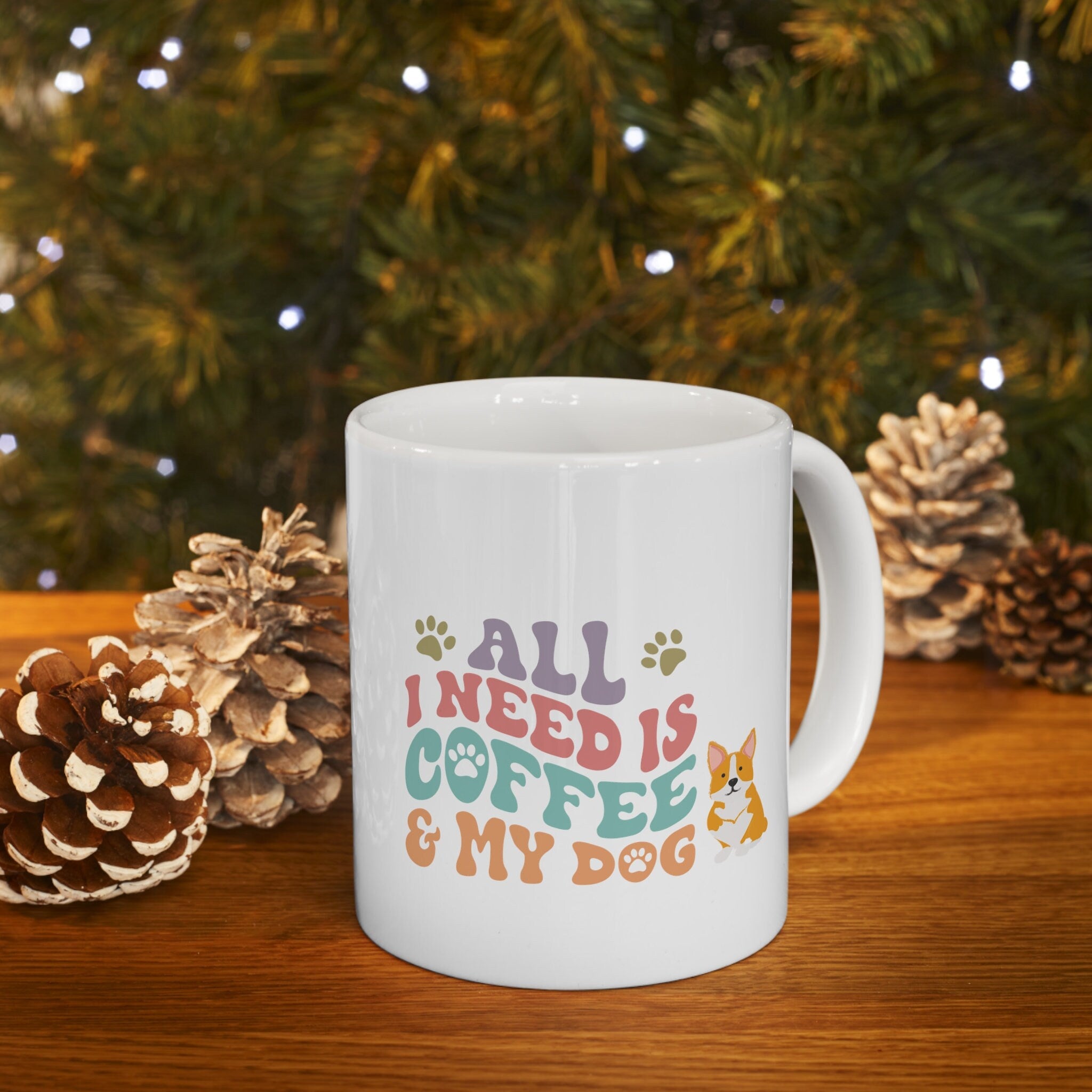 Corgi Ceramic Mug Gift for Her, Him, Corgi dog Lovers Christmas Gift For Best Friend, corgi dad, corgi gift, corgi lover, corgi mom Gift