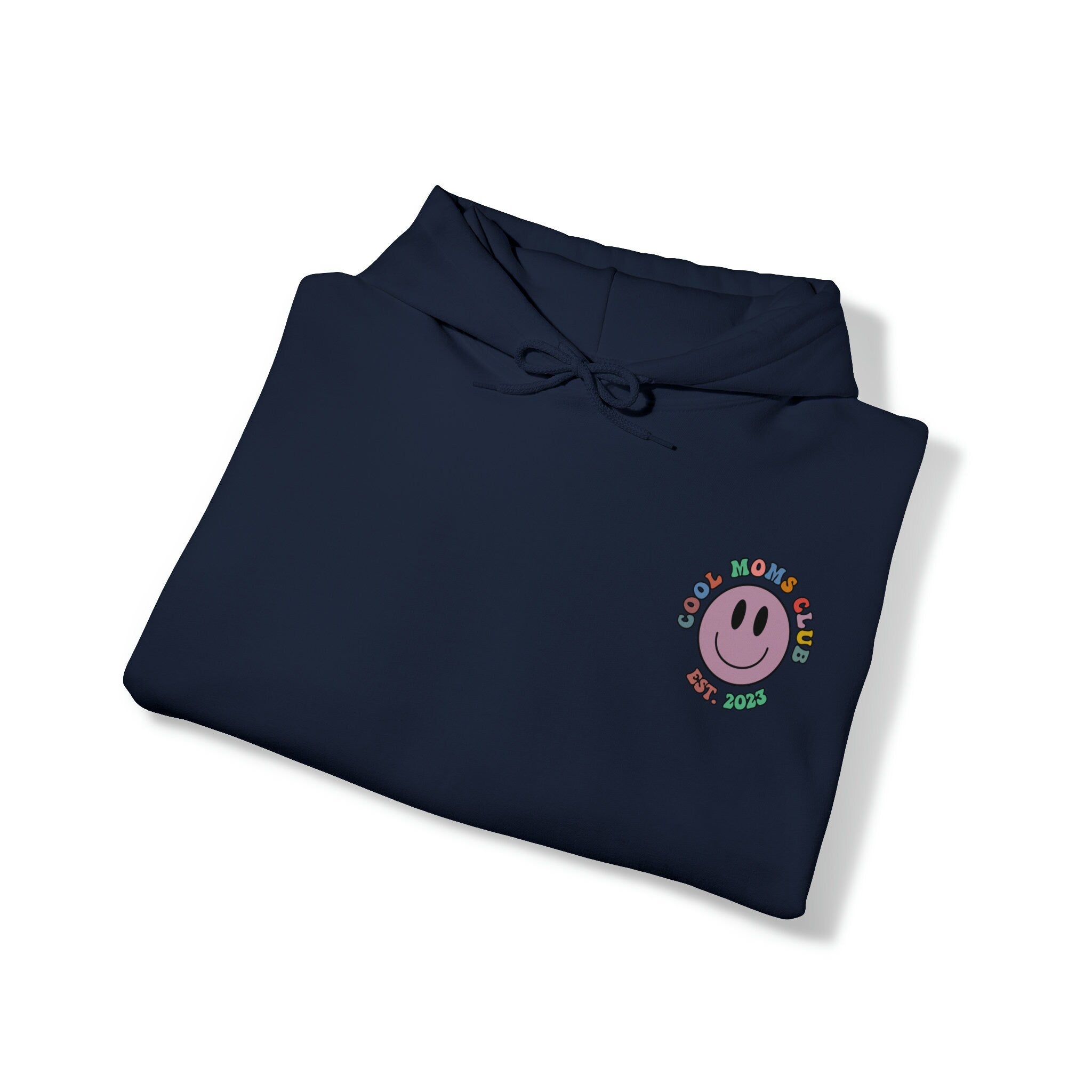 Cool Moms Club Est 2023 Printed Front and Back Cool Mom Hoodie, Mother's Day Gift Christmas Gift for New Mom est 2023, 2024 Funny Mom Gift