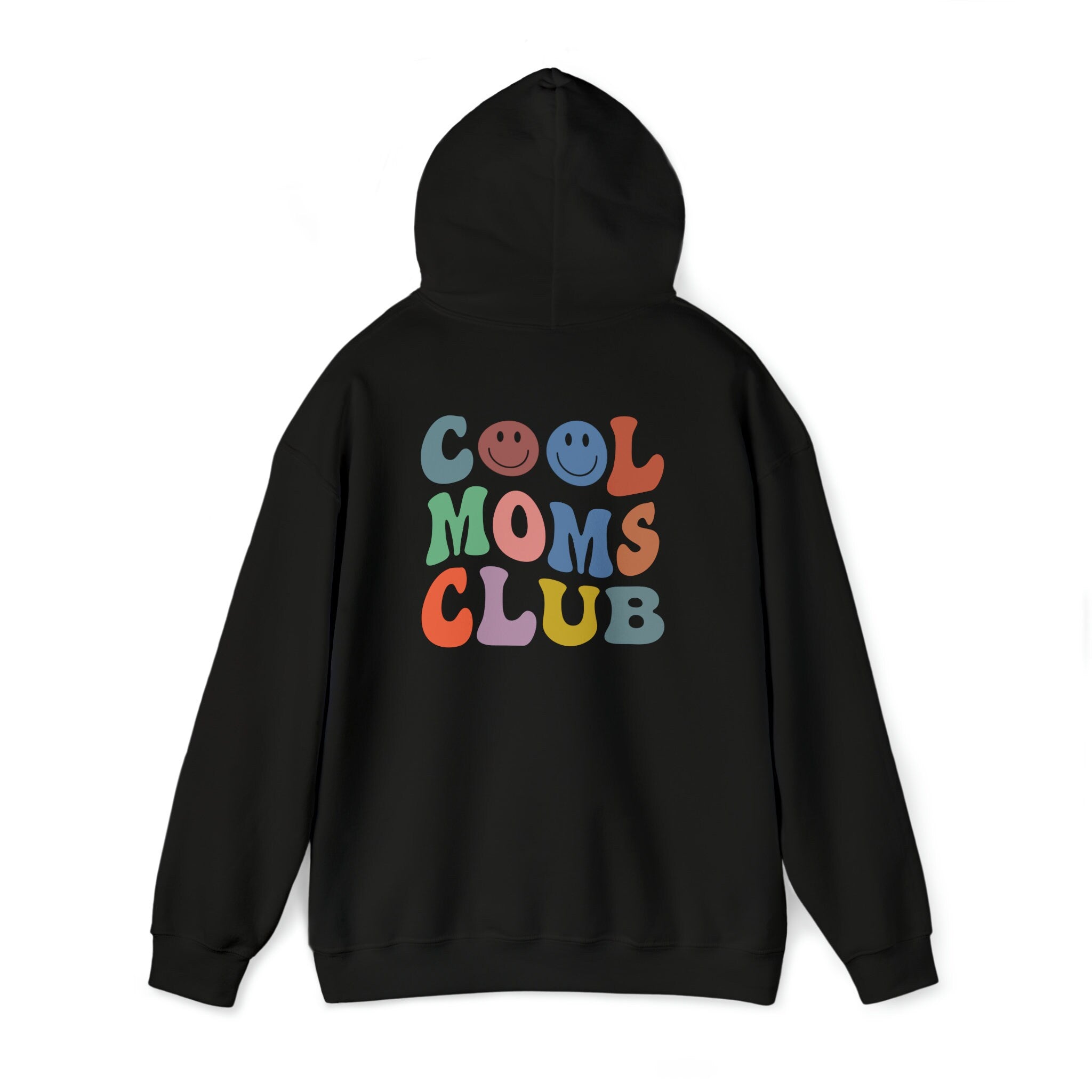 Cool Moms Club Est 2023 Printed Front and Back Cool Mom Hoodie, Mother's Day Gift Christmas Gift for New Mom est 2023, 2024 Funny Mom Gift