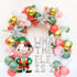 Christmas Gender Reveal Baby Shower Balloon Garland Christmas Party Candy Cane Balloon Arch What the Elf Is it, Winter Gender Reveal